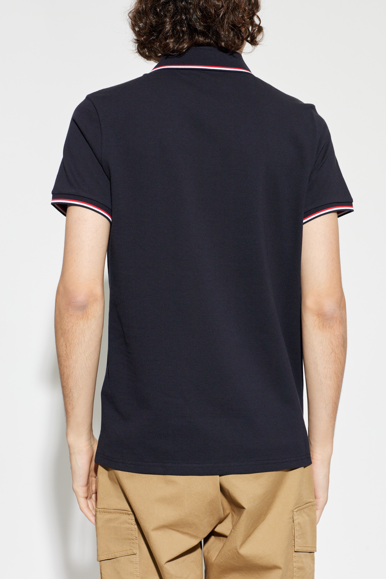 トップス MONCLER navy polo shirt Navy blue Polo with logo Moncler - Vitkac Canada